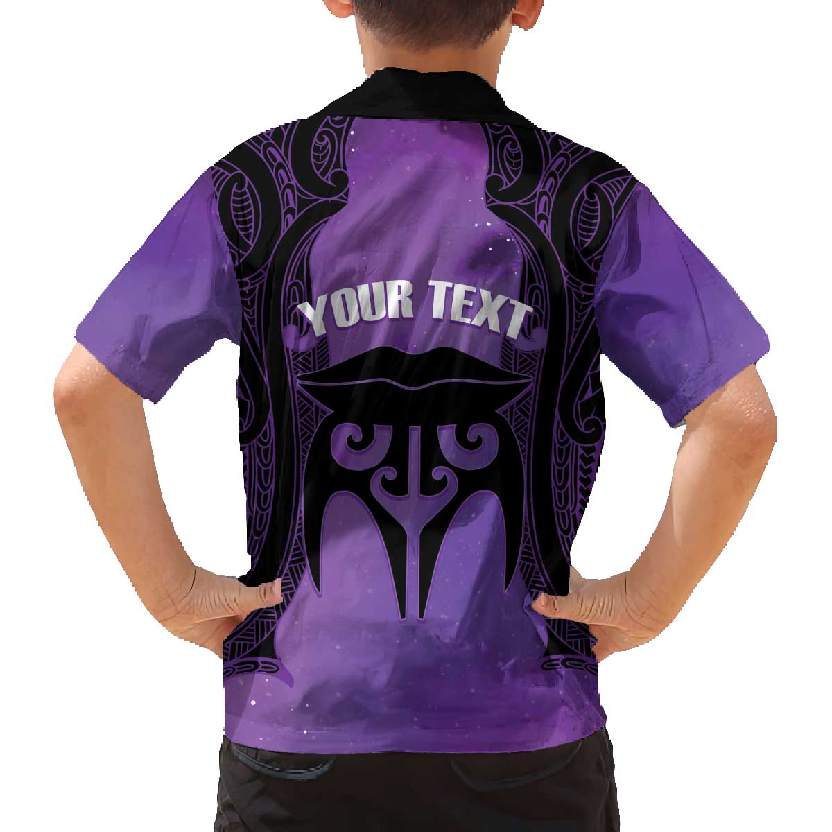 Personalised New Zealand Suffrage Day Family Matching Off The Shoulder Long Sleeve Dress and Hawaiian Shirt Maori Tattoo Galaxy Vibe LT14 - Polynesian Pride