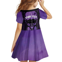Personalised New Zealand Suffrage Day Family Matching Off The Shoulder Long Sleeve Dress and Hawaiian Shirt Maori Tattoo Galaxy Vibe LT14 - Polynesian Pride