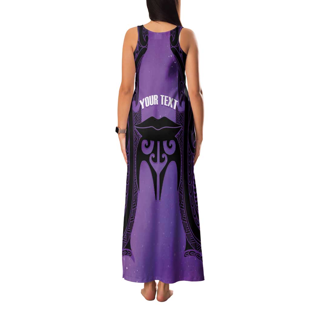 Personalised New Zealand Suffrage Day Family Matching Tank Maxi Dress and Hawaiian Shirt Maori Tattoo Galaxy Vibe LT14 - Polynesian Pride