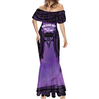 Personalised New Zealand Suffrage Day Mermaid Dress Maori Tattoo Galaxy Vibe LT14 - Polynesian Pride