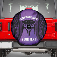 Personalised New Zealand Suffrage Day Spare Tire Cover Maori Tattoo Galaxy Vibe LT14 - Polynesian Pride