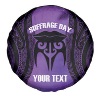 Personalised New Zealand Suffrage Day Spare Tire Cover Maori Tattoo Galaxy Vibe LT14 - Polynesian Pride
