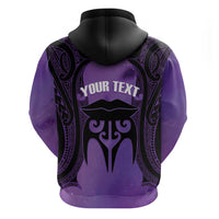 Personalised New Zealand Suffrage Day Zip Hoodie Maori Tattoo Galaxy Vibe LT14 - Polynesian Pride