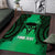 Personalised Moko Kauae New Zealand Area Rug Maori Chin Tattoo Green - Polynesian Pride