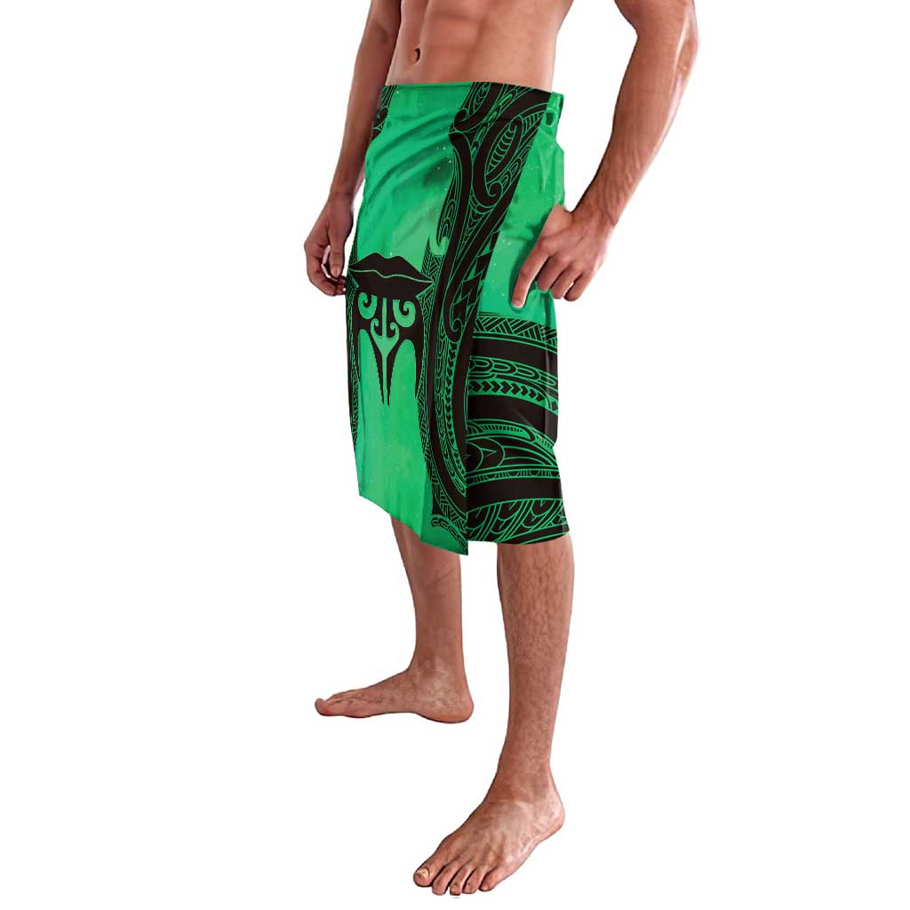 Personalised Moko Kauae New Zealand Lavalava Maori Chin Tattoo Green LT14 - Polynesian Pride