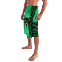 Personalised Moko Kauae New Zealand Lavalava Maori Chin Tattoo Green LT14 - Polynesian Pride
