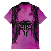 Personalised Moko Kauae New Zealand Hawaiian Shirt Maori Chin Tattoo Pink LT14 - Polynesian Pride
