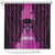 Personalised Moko Kauae New Zealand Shower Curtain Maori Chin Tattoo Pink - Polynesian Pride
