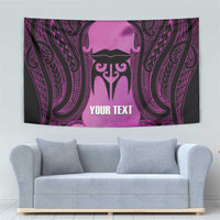 Personalised Moko Kauae New Zealand Tapestry Maori Chin Tattoo Pink LT14 - Polynesian Pride