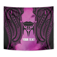 Personalised Moko Kauae New Zealand Tapestry Maori Chin Tattoo Pink LT14 - Polynesian Pride