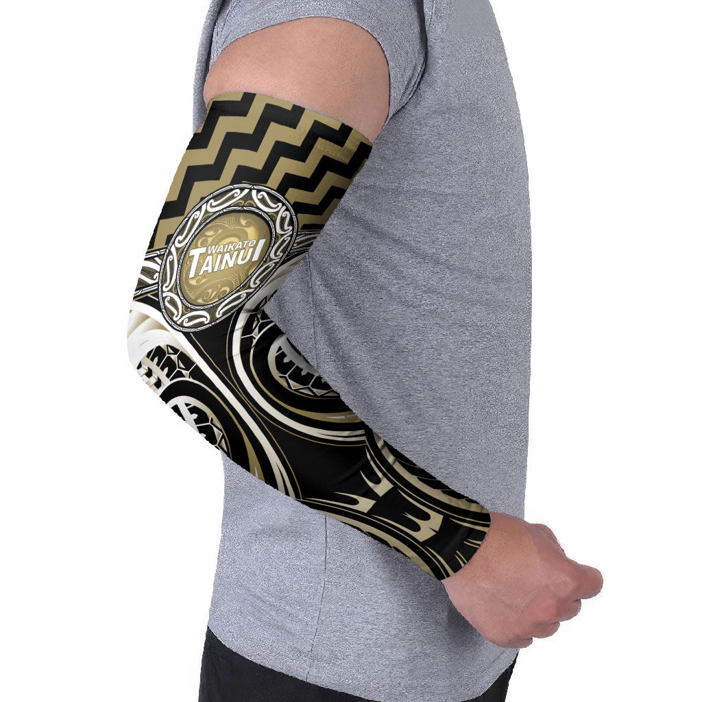 Aotearoa Waikato Tainui Personalised Arm Sleeves Maori Iwi Poutama Puhoro Tattoo LT14 - Polynesian Pride