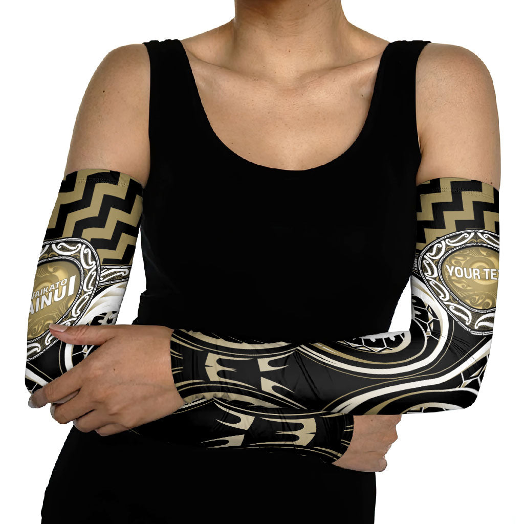 Aotearoa Waikato Tainui Personalised Arm Sleeves Maori Iwi Poutama Puhoro Tattoo LT14 - Polynesian Pride