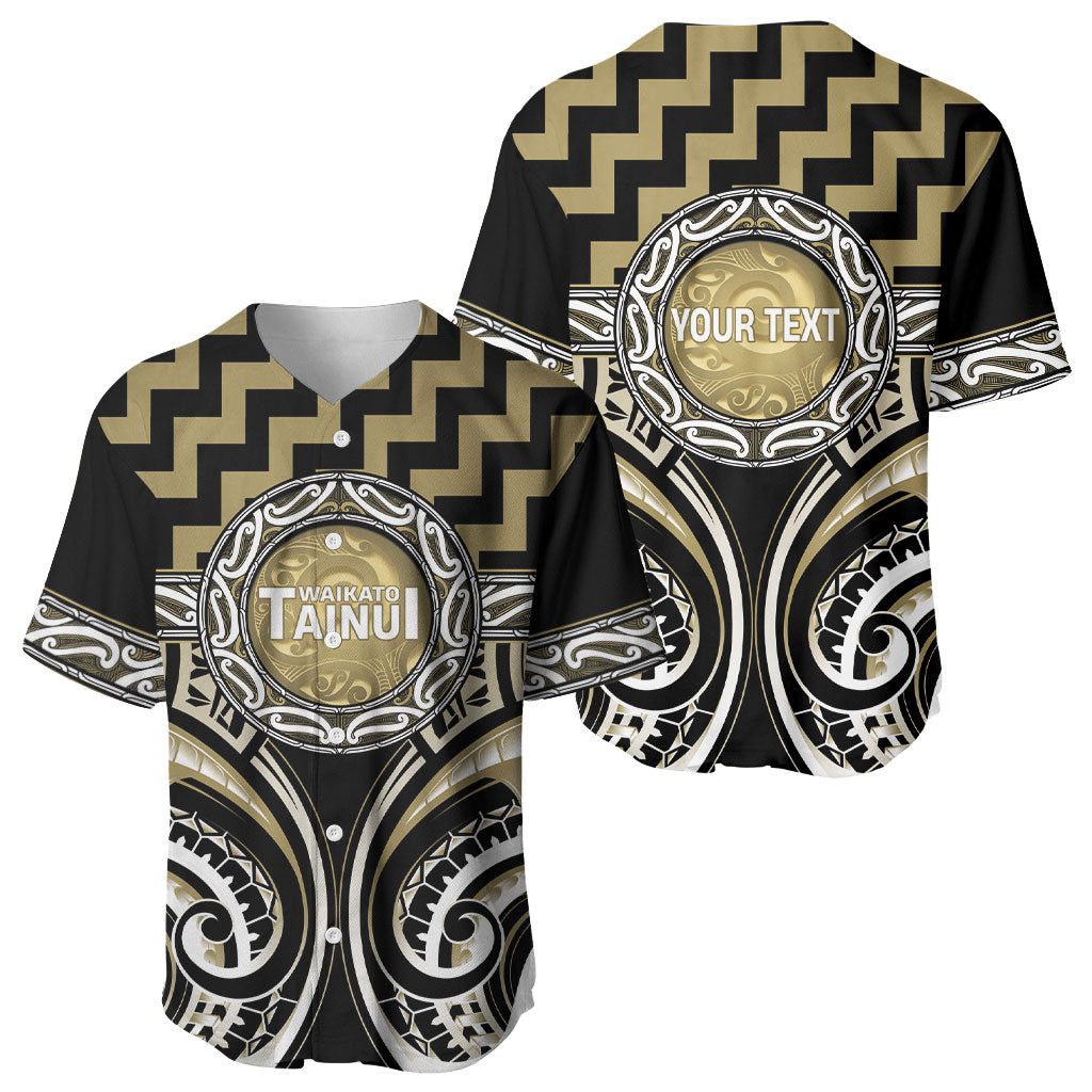 Aotearoa Waikato Tainui Personalised Baseball Jersey Maori Iwi Poutama Puhoro Tattoo LT14 - Polynesian Pride