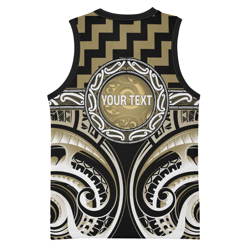 Aotearoa Waikato Tainui Personalised Basketball Jersey Maori Iwi Poutama Puhoro Tattoo LT14 - Polynesian Pride
