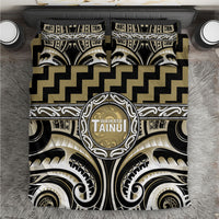 Aotearoa Waikato Tainui Bedding Set Maori Iwi Poutama Puhoro Tattoo LT14 Old Yellow - Polynesian Pride