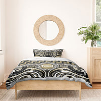 Aotearoa Waikato Tainui Bedding Set Maori Iwi Poutama Puhoro Tattoo LT14 - Polynesian Pride