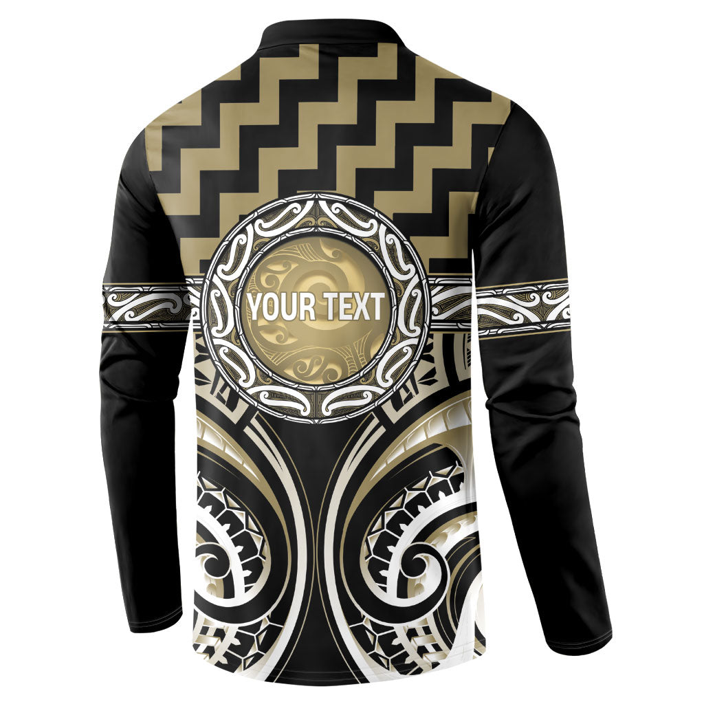 Aotearoa Waikato Tainui Personalised Button Sweatshirt Maori Iwi Poutama Puhoro Tattoo LT14 - Polynesian Pride