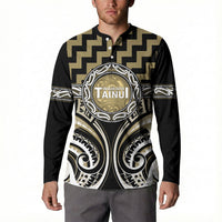 Aotearoa Waikato Tainui Personalised Button Sweatshirt Maori Iwi Poutama Puhoro Tattoo LT14 - Polynesian Pride