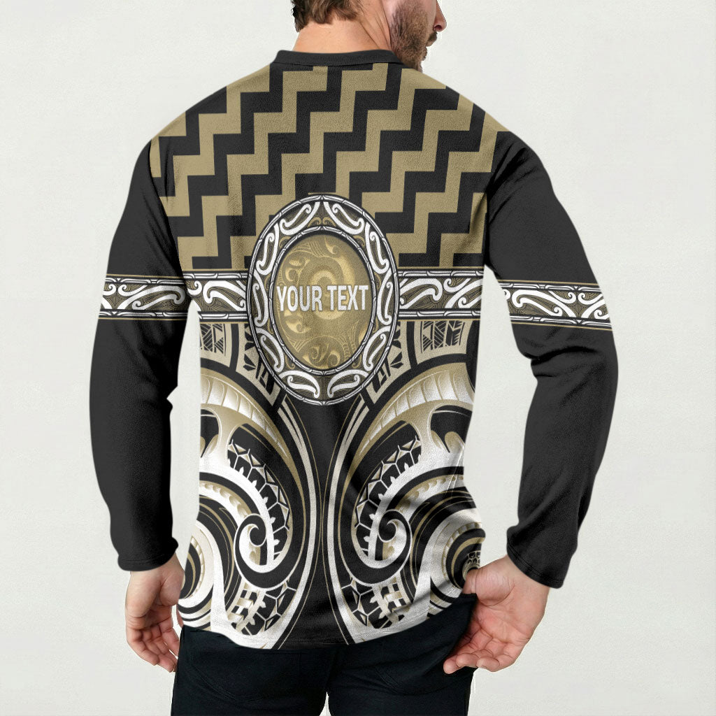Aotearoa Waikato Tainui Personalised Button Sweatshirt Maori Iwi Poutama Puhoro Tattoo LT14 - Polynesian Pride