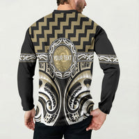 Aotearoa Waikato Tainui Personalised Button Sweatshirt Maori Iwi Poutama Puhoro Tattoo LT14 - Polynesian Pride