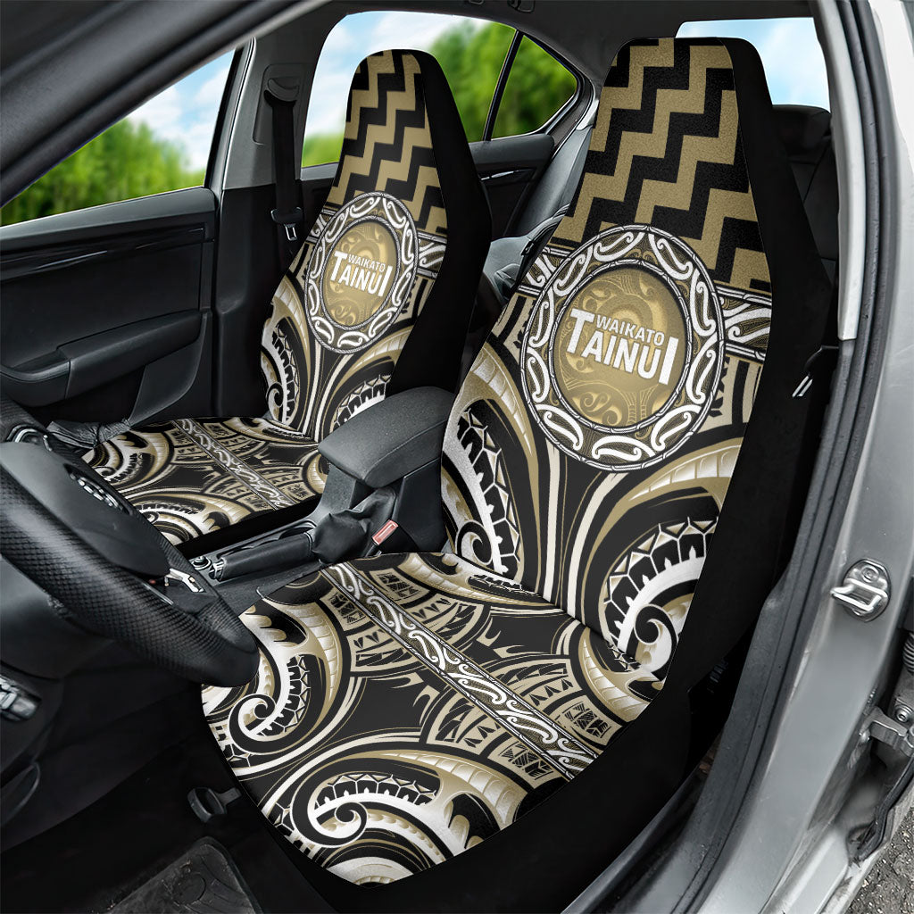 Aotearoa Waikato Tainui Car Seat Cover Maori Iwi Poutama Puhoro Tattoo LT14 - Polynesian Pride