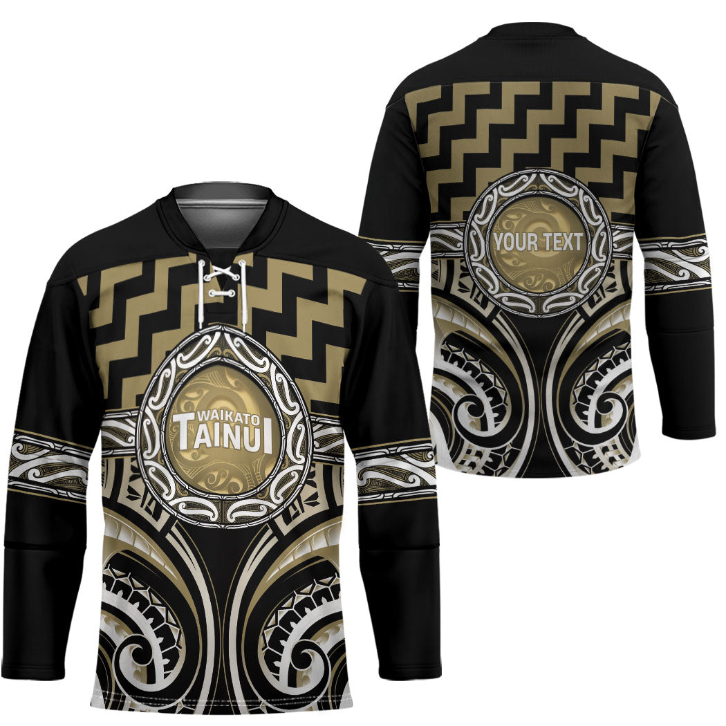 Aotearoa Waikato Tainui Personalised Hockey Jersey Maori Iwi Poutama Puhoro Tattoo LT14 - Polynesian Pride