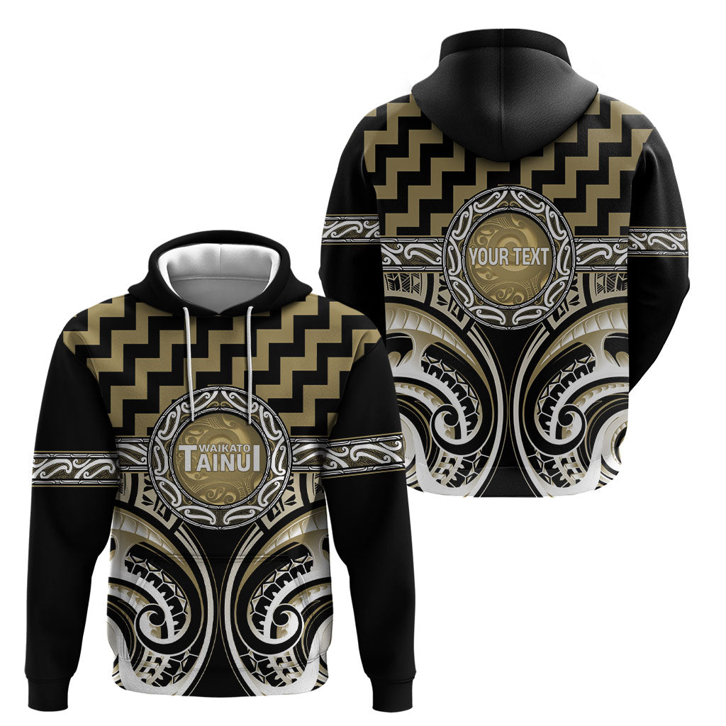Aotearoa Waikato Tainui Personalised Hoodie Maori Iwi Poutama Puhoro Tattoo LT14 - Polynesian Pride