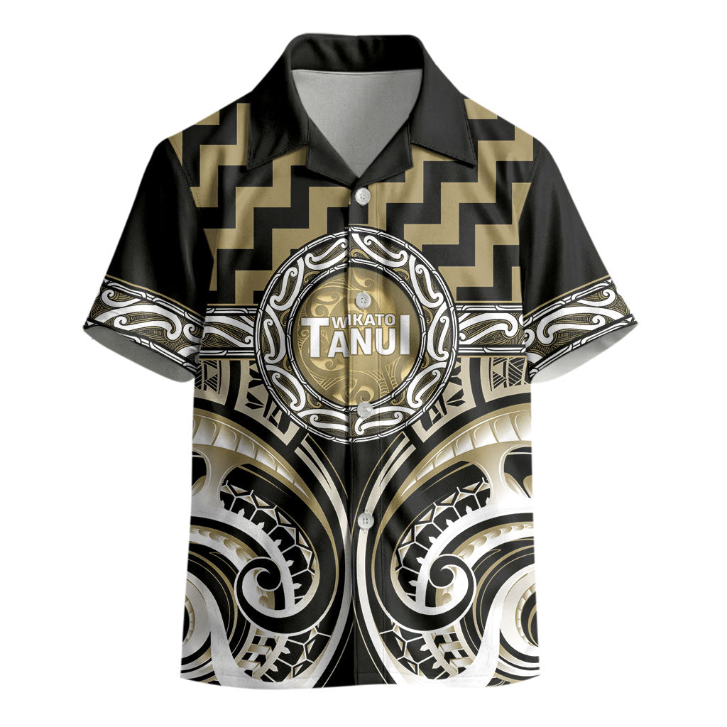 Aotearoa Waikato Tainui Personalised Kid Hawaiian Shirt Maori Iwi Poutama Puhoro Tattoo LT14 - Polynesian Pride