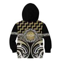 Aotearoa Waikato Tainui Personalised Kid Hoodie Maori Iwi Poutama Puhoro Tattoo LT14 - Polynesian Pride