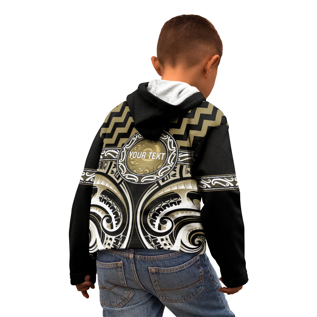 Aotearoa Waikato Tainui Personalised Kid Hoodie Maori Iwi Poutama Puhoro Tattoo LT14 - Polynesian Pride
