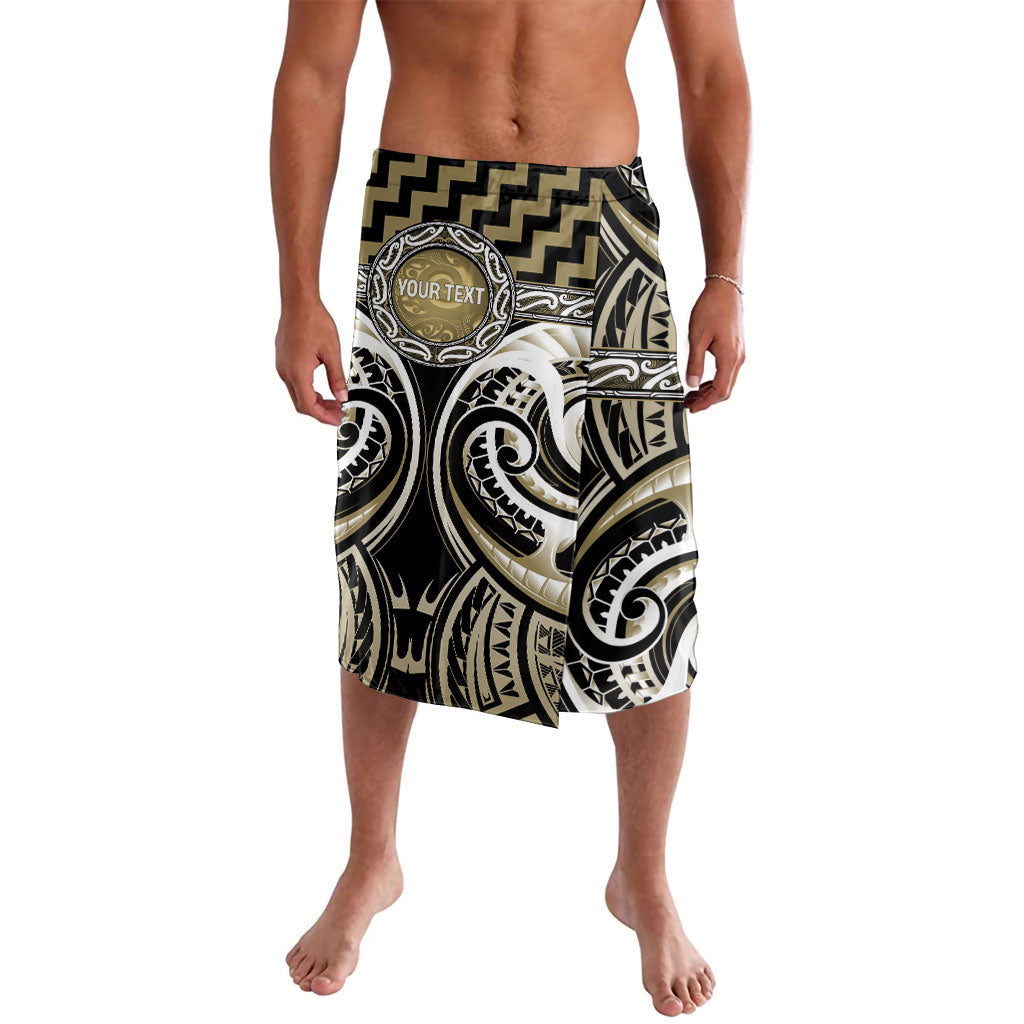 Aotearoa Waikato Tainui Personalised Lavalava Maori Iwi Poutama Puhoro Tattoo LT14 Old Yellow - Polynesian Pride