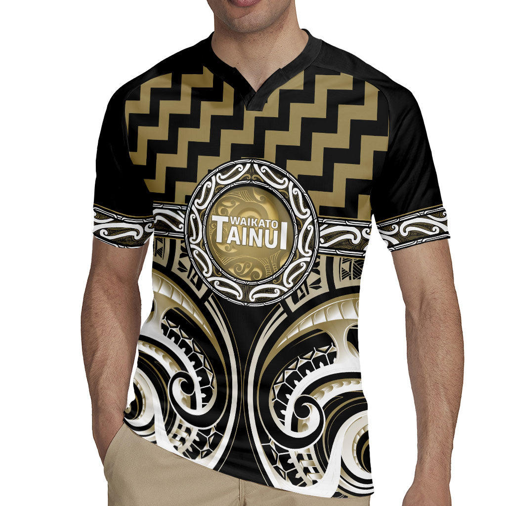 Aotearoa Waikato Tainui Personalised Rugby Jersey Maori Iwi Poutama Puhoro Tattoo LT14 - Polynesian Pride