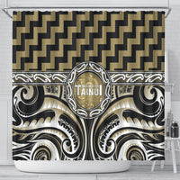 Aotearoa Waikato Tainui Shower Curtain Maori Iwi Poutama Puhoro Tattoo LT14 - Polynesian Pride
