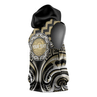 Aotearoa Waikato Tainui Personalised Sleeveless Hoodie Maori Iwi Poutama Puhoro Tattoo LT14 - Polynesian Pride