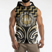 Aotearoa Waikato Tainui Personalised Sleeveless Hoodie Maori Iwi Poutama Puhoro Tattoo LT14 - Polynesian Pride