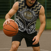 Aotearoa Waikato Tainui Personalised Sleeveless Hoodie Maori Iwi Poutama Puhoro Tattoo LT14 - Polynesian Pride