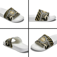 Aotearoa Waikato Tainui Slide Sandals Maori Iwi Poutama Puhoro Tattoo LT14 - Polynesian Pride