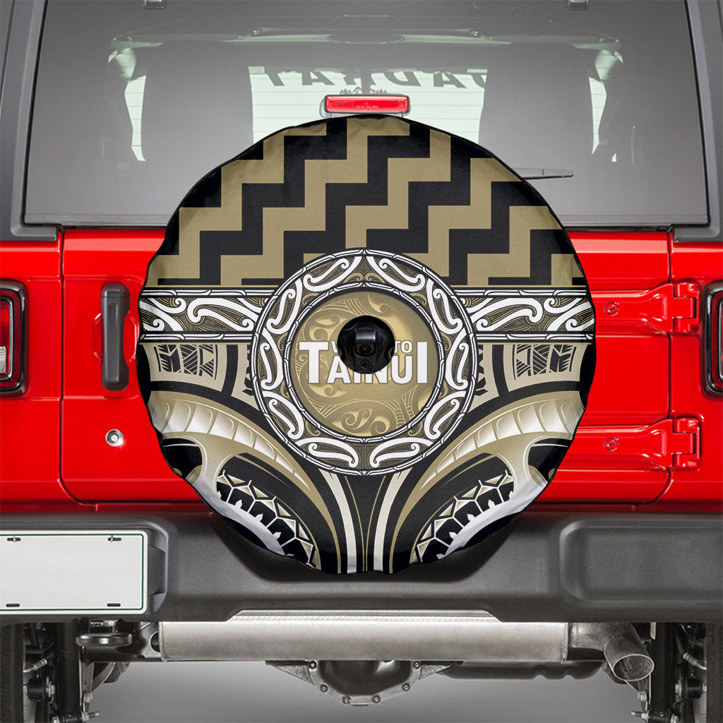 Aotearoa Waikato Tainui Spare Tire Cover Maori Iwi Poutama Puhoro Tattoo LT14 - Polynesian Pride