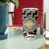Aotearoa Waikato Tainui Personalised Tumbler Cup Maori Iwi Poutama Puhoro Tattoo LT14 - Polynesian Pride