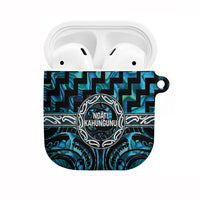 Aotearoa Ngati Kahungunu AirPods Case Maori Iwi Poutama Puhoro Tattoo LT14 Turquoise - Polynesian Pride