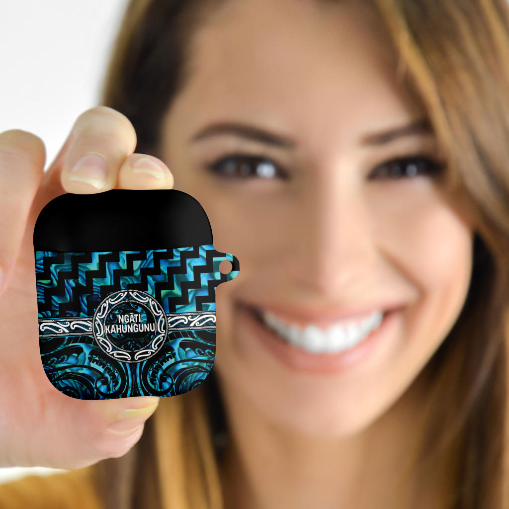 Aotearoa Ngati Kahungunu AirPods Case Maori Iwi Poutama Puhoro Tattoo LT14 - Polynesian Pride