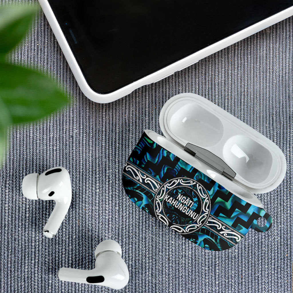 Aotearoa Ngati Kahungunu AirPods Case Maori Iwi Poutama Puhoro Tattoo LT14 - Polynesian Pride