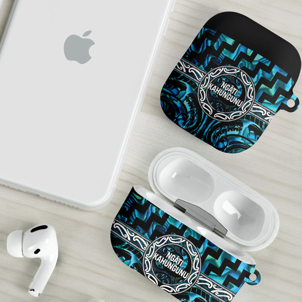 Aotearoa Ngati Kahungunu AirPods Case Maori Iwi Poutama Puhoro Tattoo LT14 - Polynesian Pride