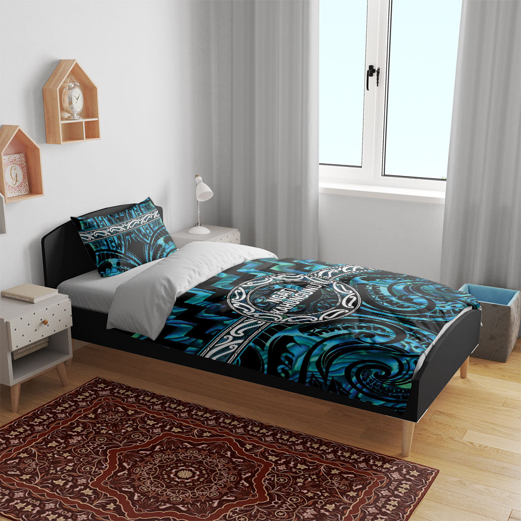 Aotearoa Ngati Kahungunu Bedding Set Maori Iwi Poutama Puhoro Tattoo LT14 - Polynesian Pride
