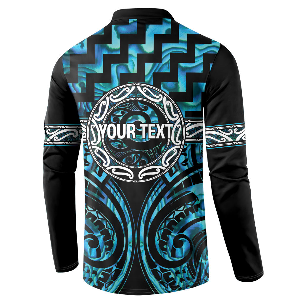 Aotearoa Ngati Kahungunu Personalised Button Sweatshirt Maori Iwi Poutama Puhoro Tattoo LT14 - Polynesian Pride
