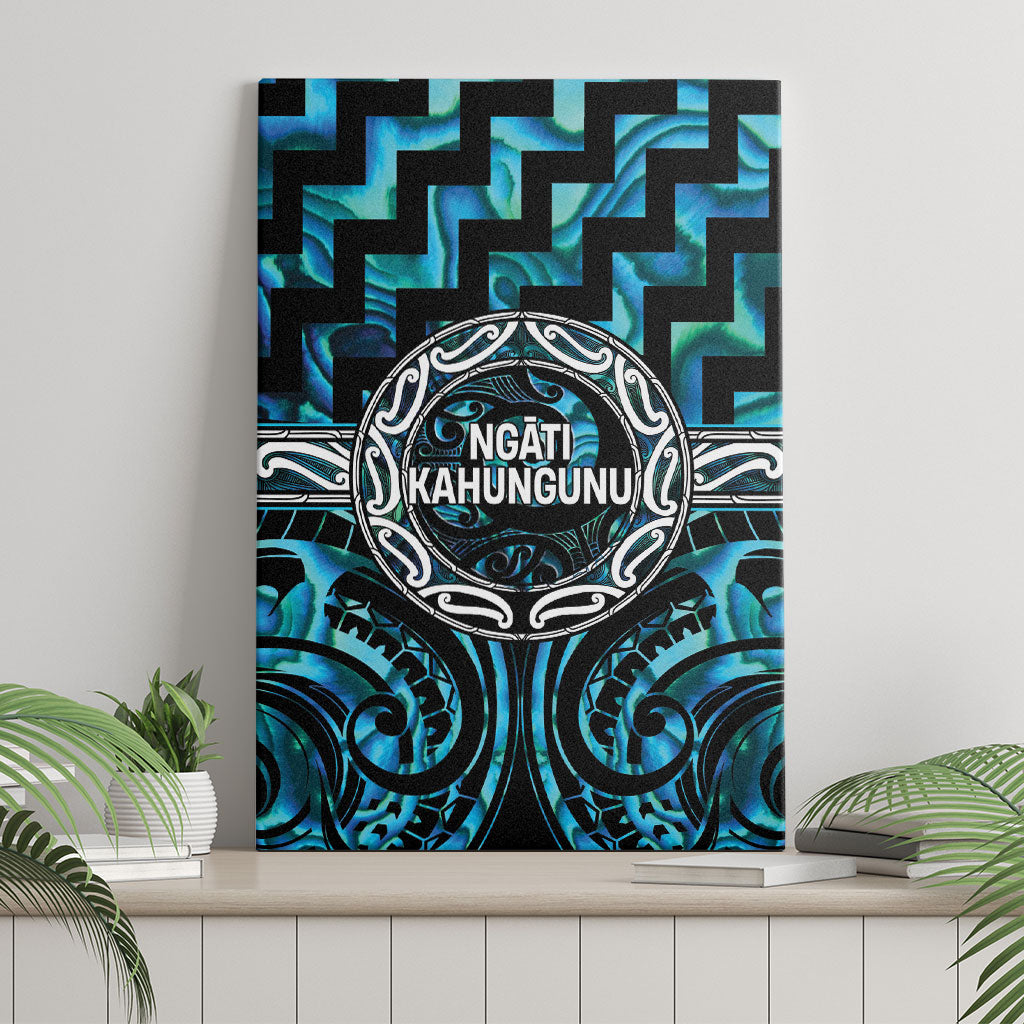 Aotearoa Ngati Kahungunu Canvas Wall Art Maori Iwi Poutama Puhoro Tattoo LT14 - Polynesian Pride
