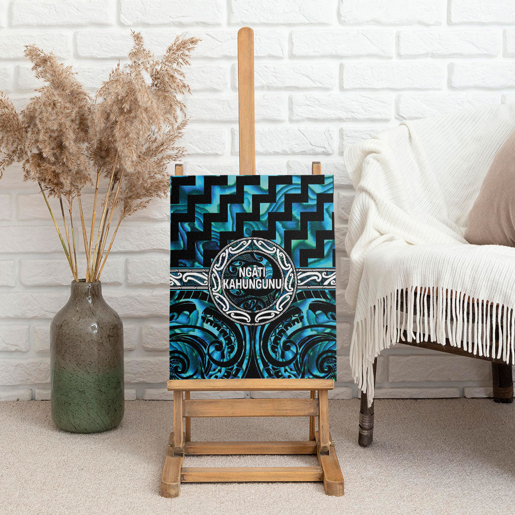 Aotearoa Ngati Kahungunu Canvas Wall Art Maori Iwi Poutama Puhoro Tattoo LT14 - Polynesian Pride