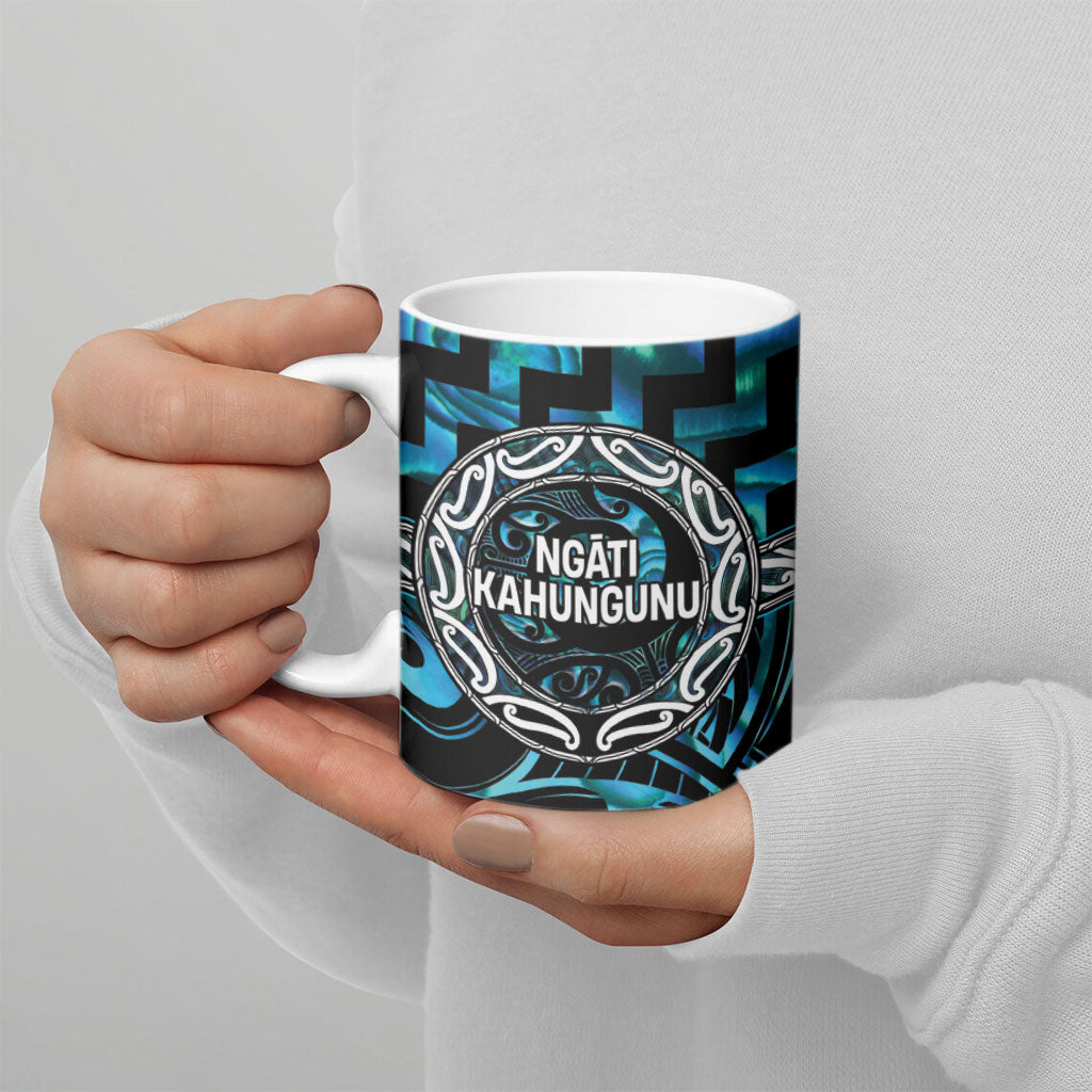 Aotearoa Ngati Kahungunu Personalised Ceramic Mug Maori Iwi Poutama Puhoro Tattoo LT14 - Polynesian Pride