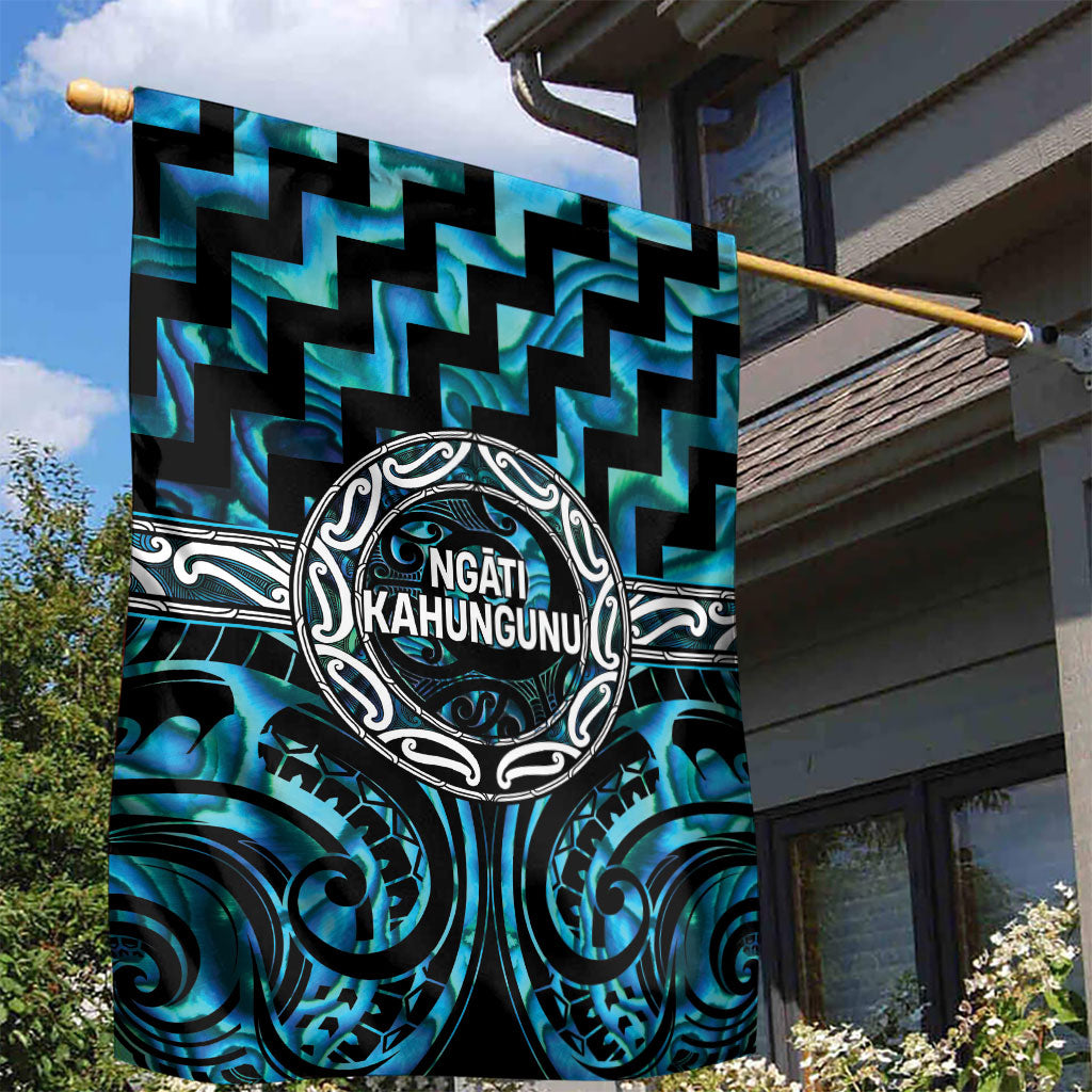 Aotearoa Ngati Kahungunu Garden Flag Maori Iwi Poutama Puhoro Tattoo LT14 - Polynesian Pride