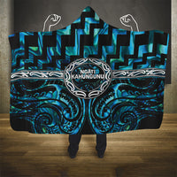 Aotearoa Ngati Kahungunu Hooded Blanket Maori Iwi Poutama Puhoro Tattoo LT14 - Polynesian Pride